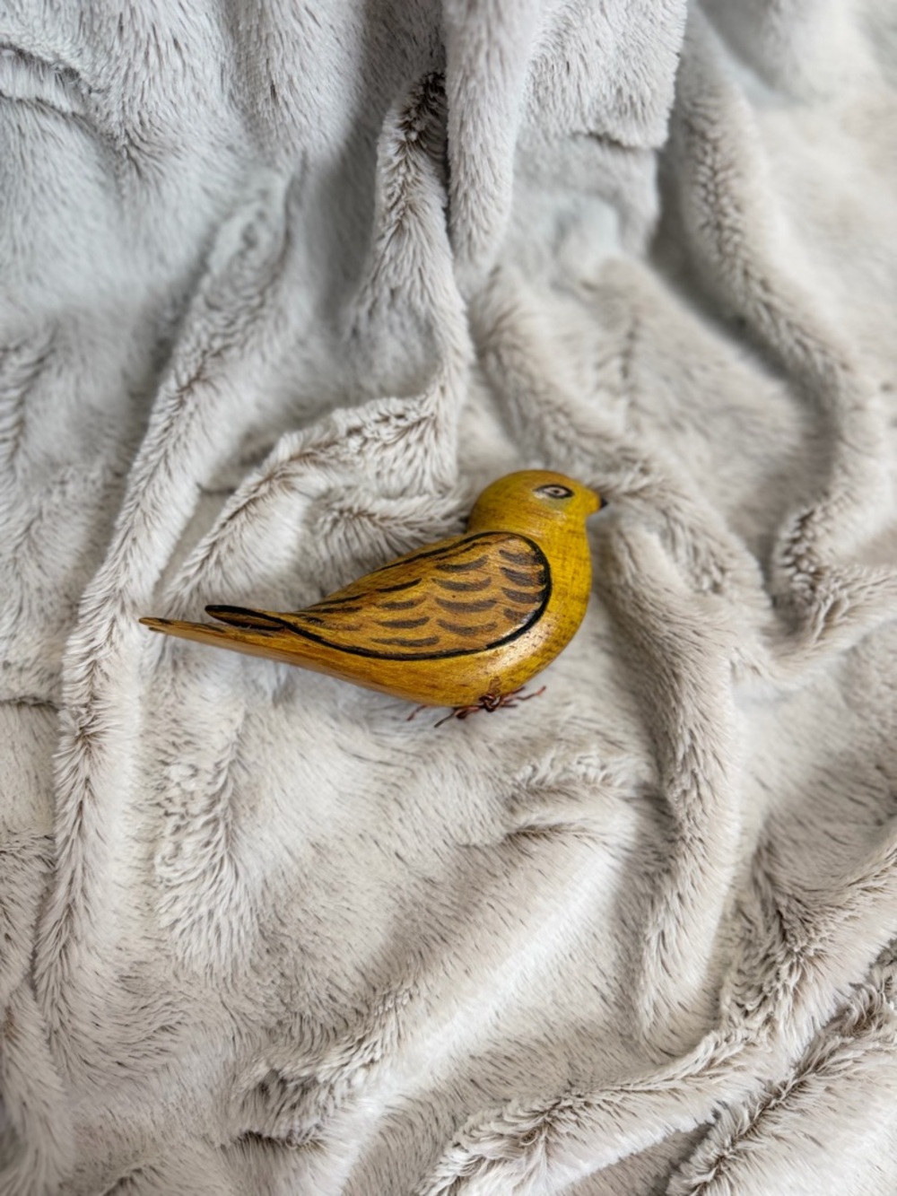 Yellow Decorative Bird Toy for Pet Enrichment